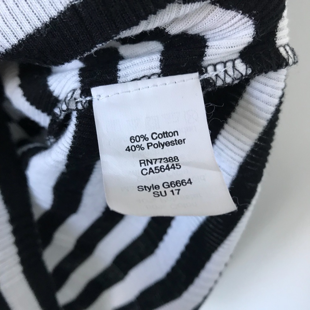 Madewell • slim ribbed tee (black and white) - Picture 5 of 5